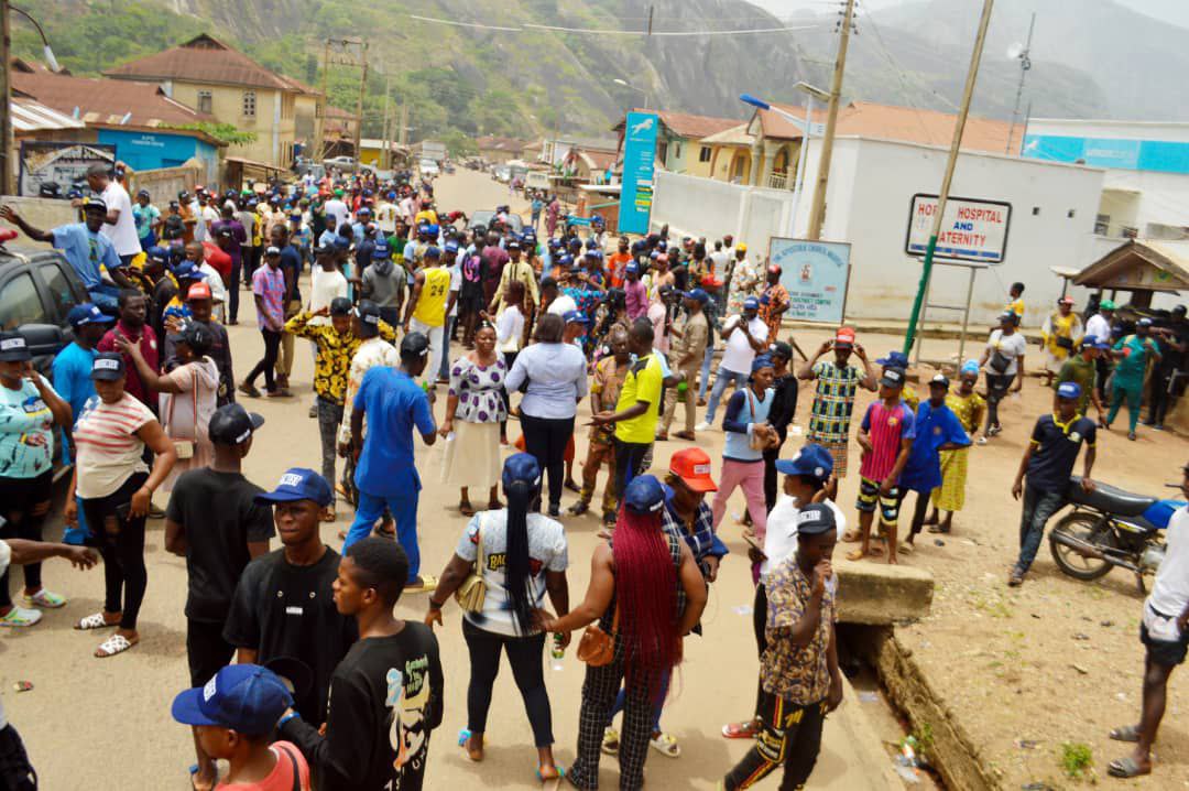 PHOTO: 1MILLION MOVEMENT: IDANRE/IFEDORE YOUTHS DRUM SUPPORT FOR HON AKINGBASO