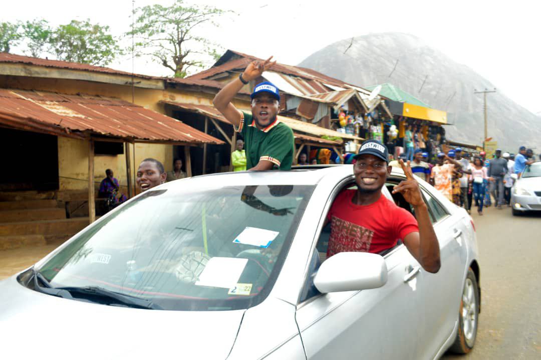 PHOTO: 1MILLION MOVEMENT: IDANRE/IFEDORE YOUTHS DRUM SUPPORT FOR HON AKINGBASO