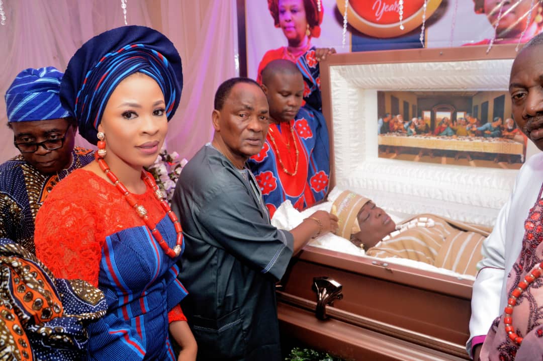 Photo News: CHIEF MRS CAROLINE AKINFELEYE FINALLY LAID TO REST….families showered encomium for her good virtue