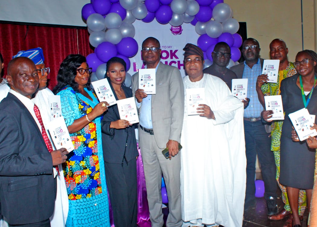 PHOTO NEWS:OLUWATOFUNMI AKINMOLADUN LAUNCHES BOOK, BECOMES FIRST UNDERGRADUATE AUTHOR IN ELIZADE UNIVERSITY HISTORY
