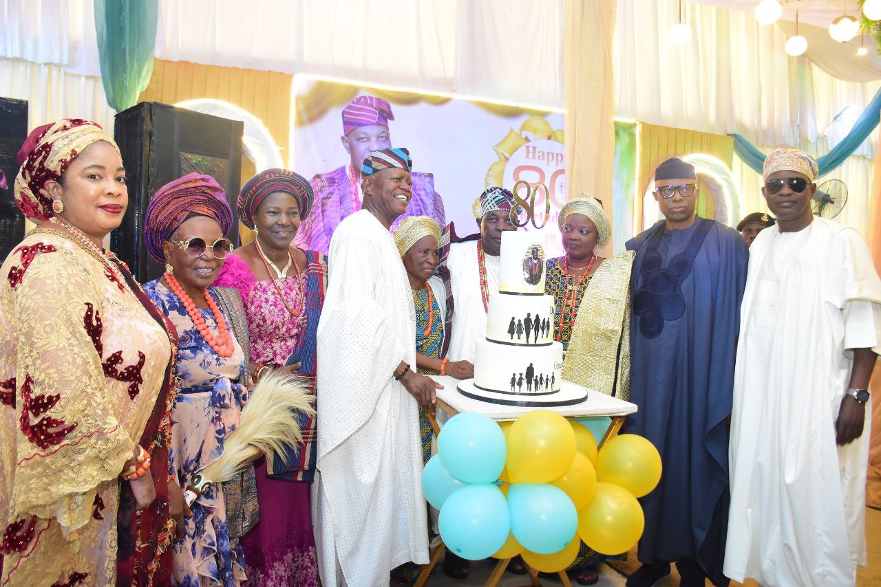 PHOTO NEWS: HON. BANJI AKINKUOWO CELEBRATES 80th BIRTHDAY IN GRAND STYLE